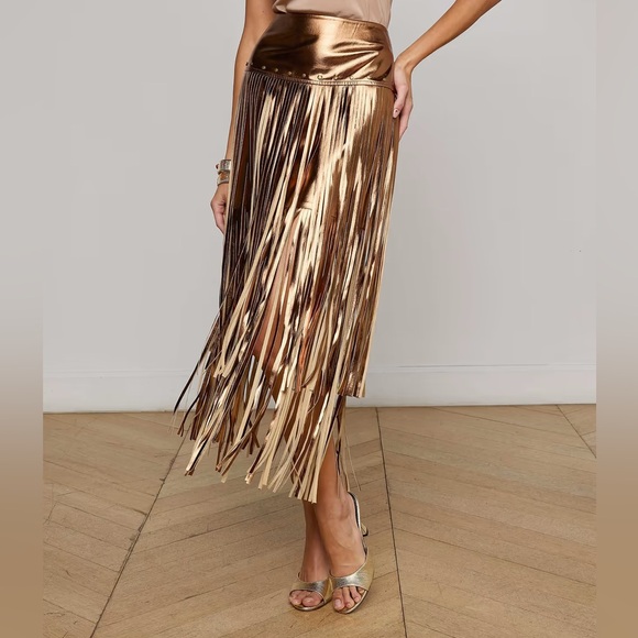 L'AGENCE Dresses & Skirts - L’Agence Karolina Fringe Skirt